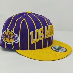 New Era 9Fifty Los Angeles Lakers Snapback City Arch All Over Logo Purple NEW